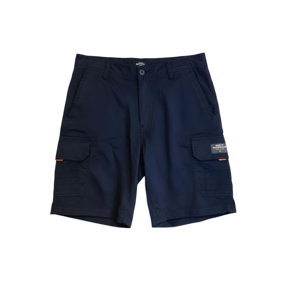 Quiksilver Hybrid Shorts Mens 30 Waist Black Quick Dry Lightweight Cargo Pockets